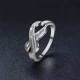 Crystal Wedding Ring for Women Bridal Gift Engagement Ring