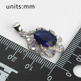 925 Silver Christmas Pendant Women Charm CZ S-3701