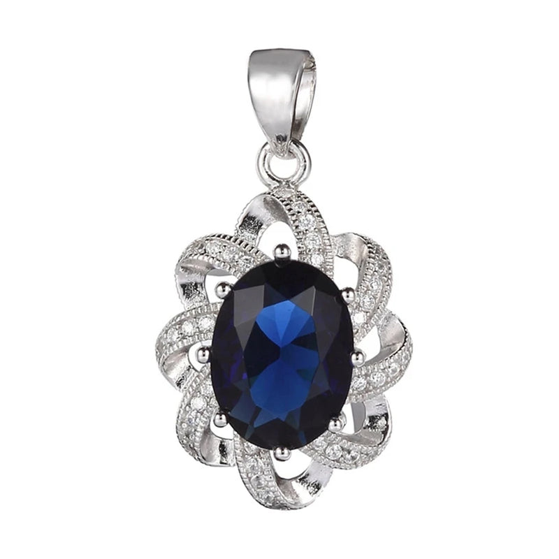 925 Silver Christmas Pendant Women Charm CZ S-3701