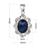 925 Silver Christmas Pendant Women Charm CZ S-3701