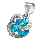 925 Silver Wedding Pendant with Light Cubic Zirconia