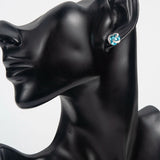 925 Silver Wedding Earrings Light Cubic Zirconia S-3738