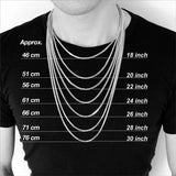 Eun Ho Stainless Steel Chain Long Hip Hop Necklace Silver Choker