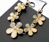 Vintage Resin Gem Charm Long Necklace Sweater Chain