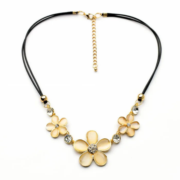 Vintage Resin Gem Charm Long Necklace Sweater Chain