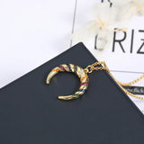 Colorful Stone Necklace Women Necklaces Jewelry Collier Femme Zk30