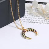 Colorful Stone Necklace Women Necklaces Jewelry Collier Femme Zk30