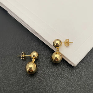Europe America Brass Plating Silver Beaded Earrings Necklace Bracelet