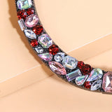 Micro-inlaid Cubic Zirconia Snake Collar Necklace