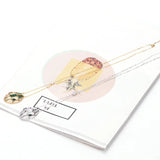 Elegant Snake Pendant Necklace with Zircon Inlay