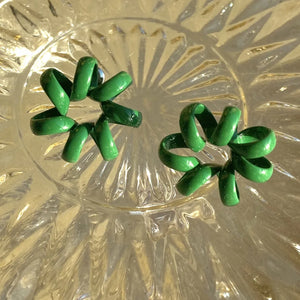 Europe America Twisted Flower Earrings For Women Top Jewelry