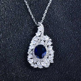 Europe America CZ Geometric Pendant Necklace High Anniversary Gift