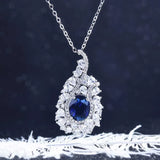 Europe America CZ Geometric Pendant Necklace High Anniversary Gift