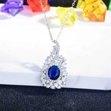 Europe America CZ Geometric Pendant Necklace High Anniversary Gift