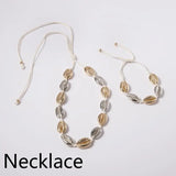 Europe America Accessories Geometry Necklace Shell Oceans Beach Women