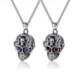 Vintage Halloween Skull Men's Necklace Hip Hop Alloy Pendant