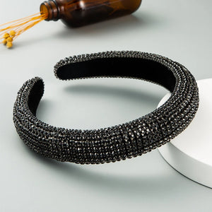 Rhinestone Sponge Headband Hair Accessories Women