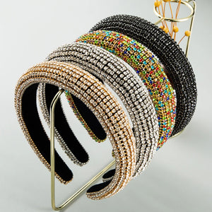 Rhinestone Sponge Headband Hair Accessories Women