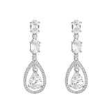 Teardrop Earrings S925 Sterling Silver Ladies