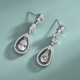 Teardrop Earrings S925 Sterling Silver Ladies