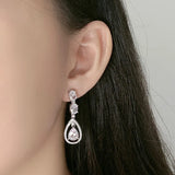 Teardrop Earrings S925 Sterling Silver Ladies