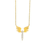 Europe Cross-Border Angel Wings Necklace Ladies Long Wings Collarbone Chain