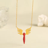 Europe Cross-Border Angel Wings Necklace Ladies Long Wings Collarbone Chain