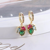 Europe US Accessories Sweet Shine Water Drop Hoop Earrings