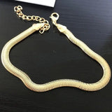 Women's High-grade Snake Bone Chain Anklet, Elegant Style