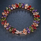 High-End Zircon Fan Bracelet Wedding Party Jewelry