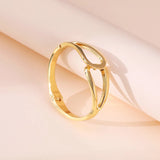 European & US Hollow Symmetry Bracelet Women's Metal Bracelet