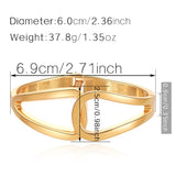 European & US Hollow Symmetry Bracelet Women's Metal Bracelet