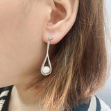 S925 Sterling Silver Freshwater Pearl Baroque Earrings