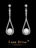 S925 Sterling Silver Freshwater Pearl Baroque Earrings
