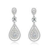 Bohemian Style Teardrop Earrings S925 Sterling Silver