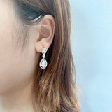 Bohemian Style Teardrop Earrings S925 Sterling Silver