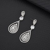Bohemian Style Teardrop Earrings S925 Sterling Silver