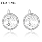 S925 Sterling Silver Tree Of Life Earrings Women's Fast Hot Matching Earrings