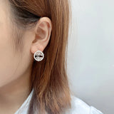 S925 Sterling Silver Tree Of Life Earrings Women's Fast Hot Matching Earrings
