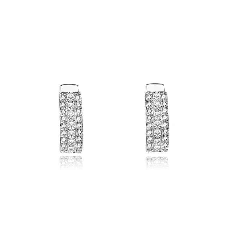 S925 Sterling Silver Micro-Set Earrings for Girlfriend