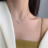 Titanium Steel Eggplant Necklace Smile