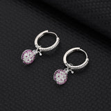 Europe & US Personality Fun 7 Star Ladybug S925 Silver Earrings Female