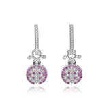 Europe & US Personality Fun 7 Star Ladybug S925 Silver Earrings Female