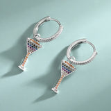 S925 Sterling Silver Cocktail Cup Earrings