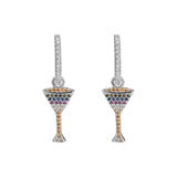 S925 Sterling Silver Cocktail Cup Earrings