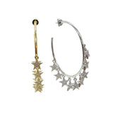 Europe Style Large Geometric Circle Hoop Earrings with Tassel for Women