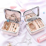 Europe Printed Jewelry Box Earrings Necklace Rings Travel Jewelry Organizer Box