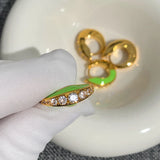 Europe Crystal Multicolor Earrings Women High Famous Jewelry Party