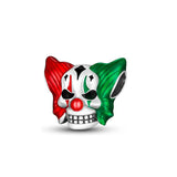 925 Silver Charms Skeleton Clown Bead Bracelet Pendant DIY Jewelry Gift