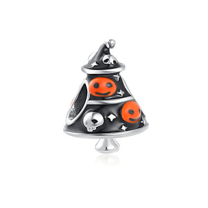 925 Silver Charms Skeleton Clown Bead Bracelet Pendant DIY Jewelry Gift